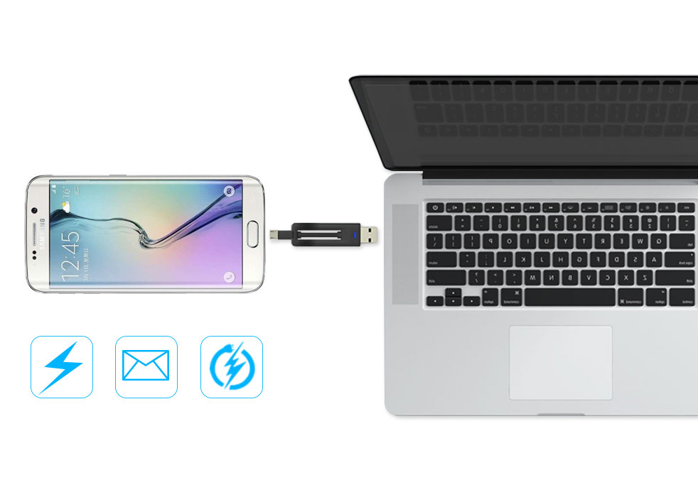 keychain micro usb cable charge and sync