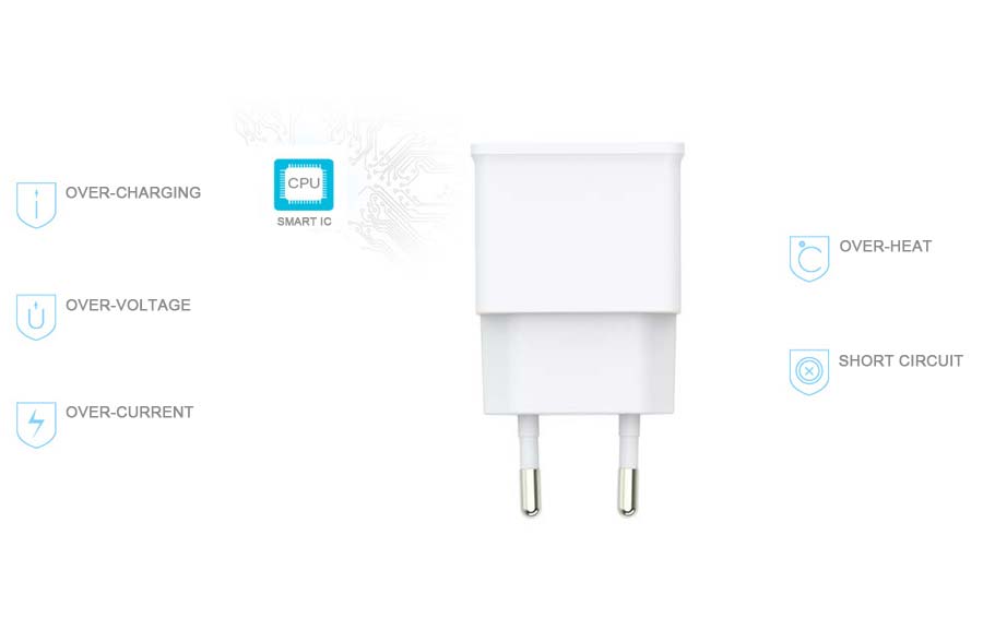 5 intelligent protection of mobile phone travel charger