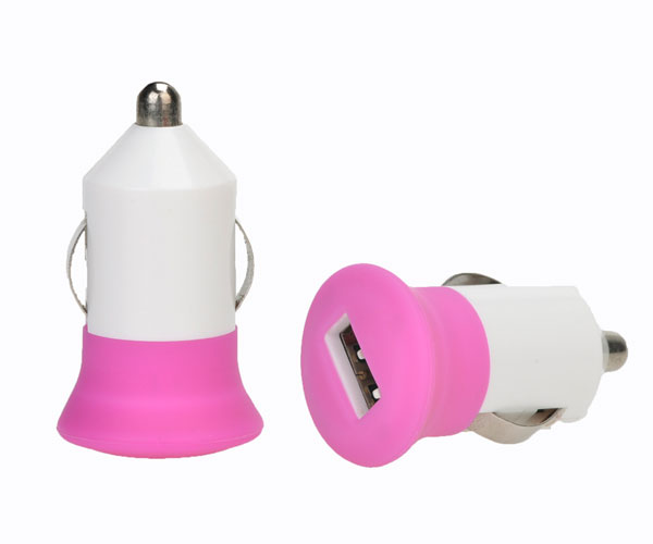 Colorful Mini Single USB Car Charger for Smart Phone 02