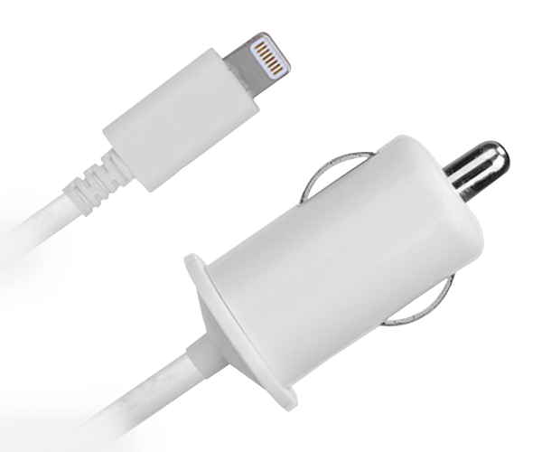 Apple MFi Certified 2.1A Lightning Small Car Charger 003