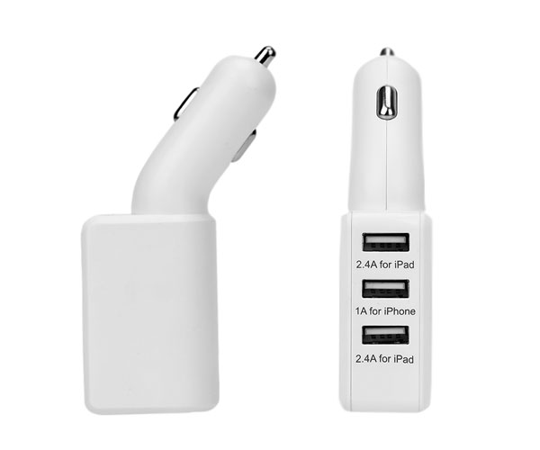Powerful 3-Port USB Car Charger with Smart IC Chip 02