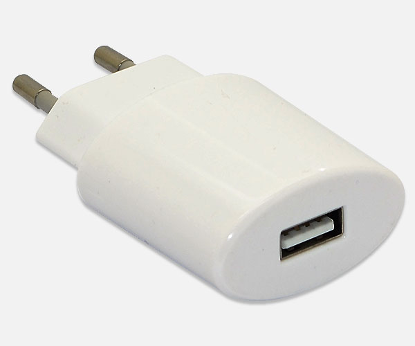 White 1A Single USB Port Wall Chargers for Mobile Phone 03