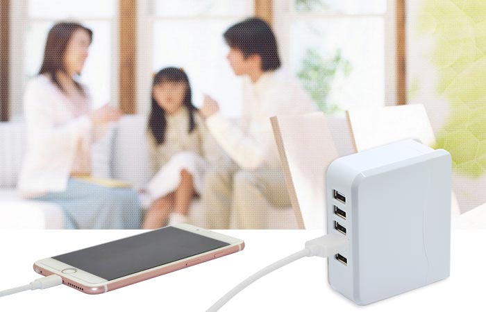 5 Port USB High Speed Wall Charger with smart ic