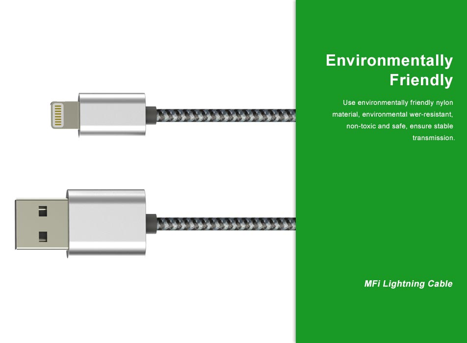 Environmentally Friendly nylon lightning cable