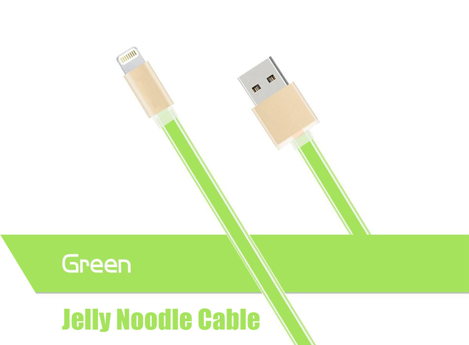 jelly lightning flat usb cable