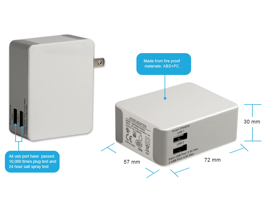 us-plug-dual-usb-wall-charger-Specification