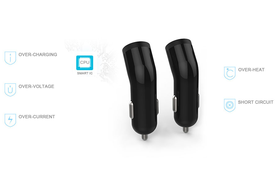 quick charge 3.0 car charger protection