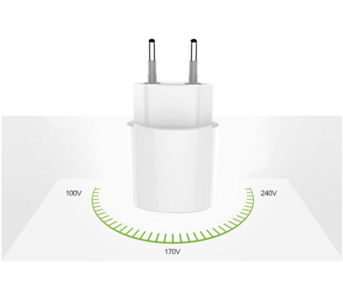 wide voltage range of 2.1 Amp Wall Charger