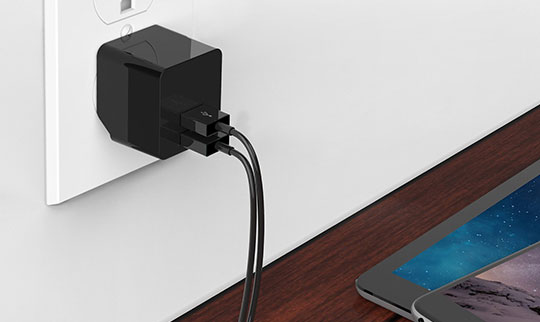 double usb wall charger voltage