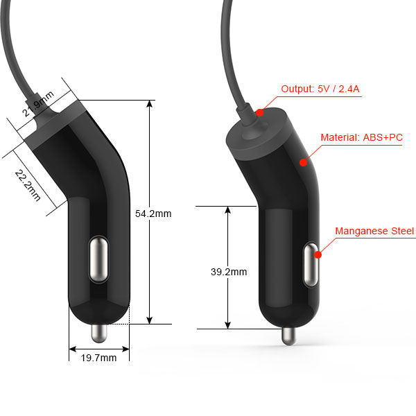 in car phone charger specifications