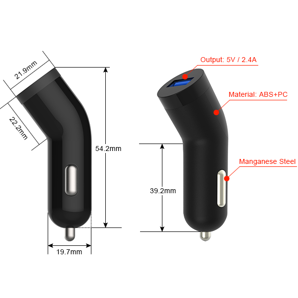 usb car charger adapter specifications